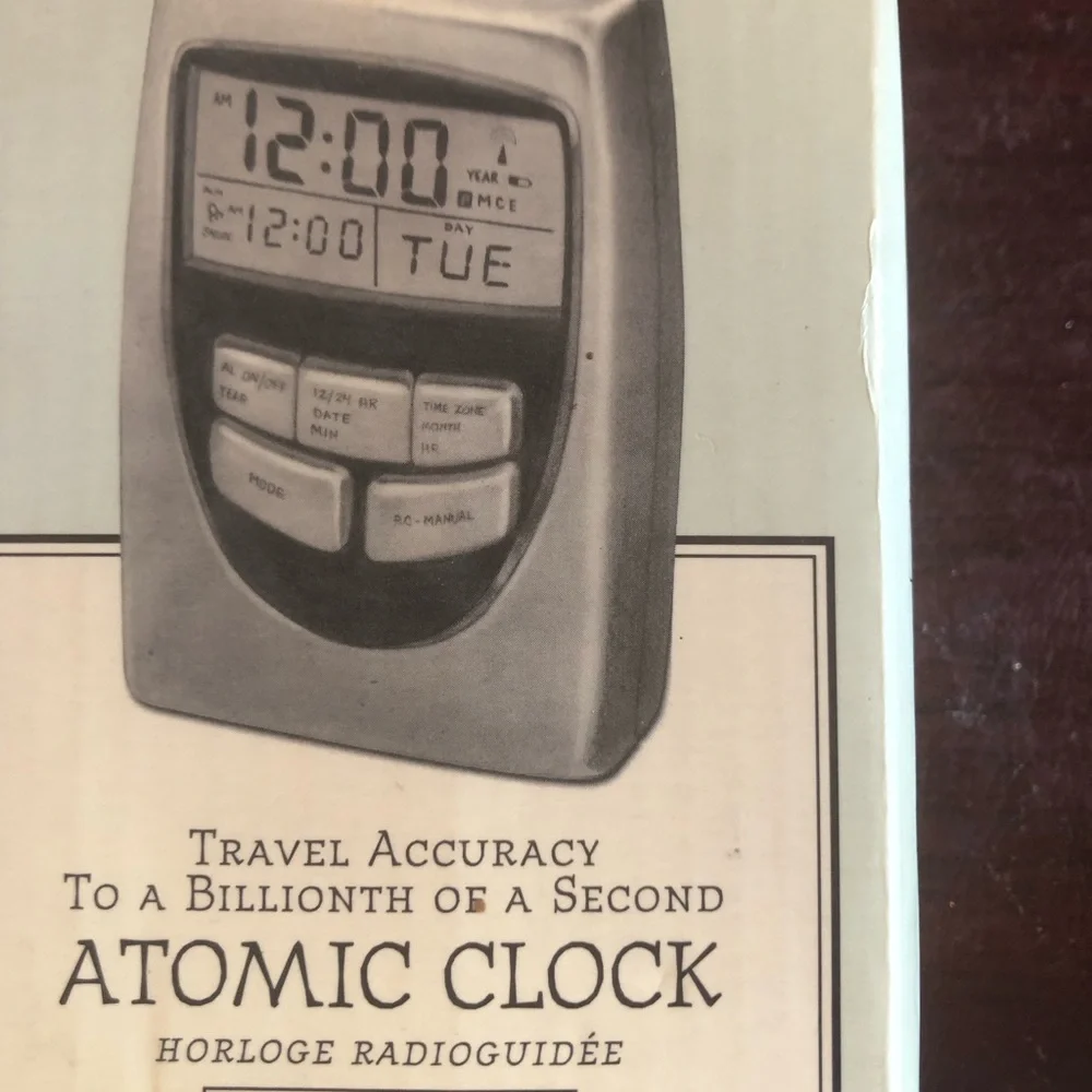 Restoration Hardware Vintage Atomic clock.